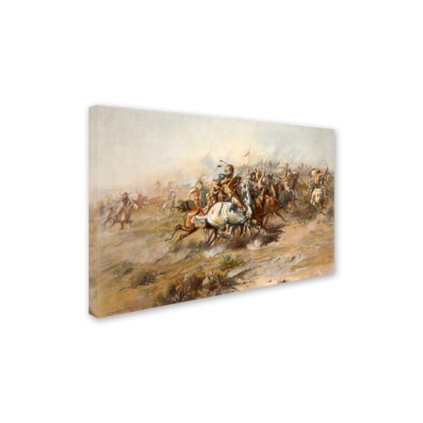 Vintage Apple Collection 'Custer Fight' Canvas Art,12x19